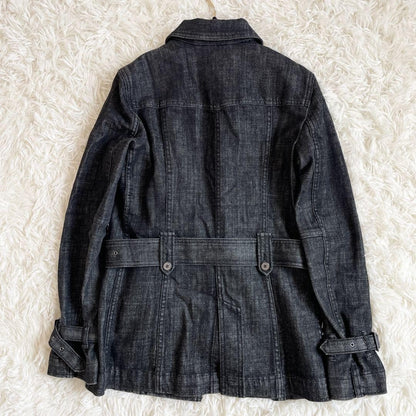 BURBERRY LONDON Coat Nova Check Asian fit L US size M Denim Authentic