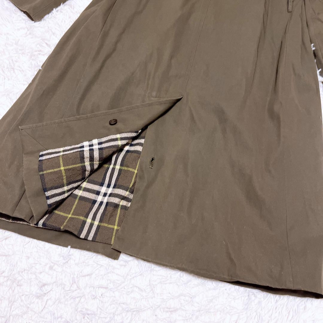 BURBERRY LONDON Coat Nova Check Asian fit M US size S Khaki Authentic