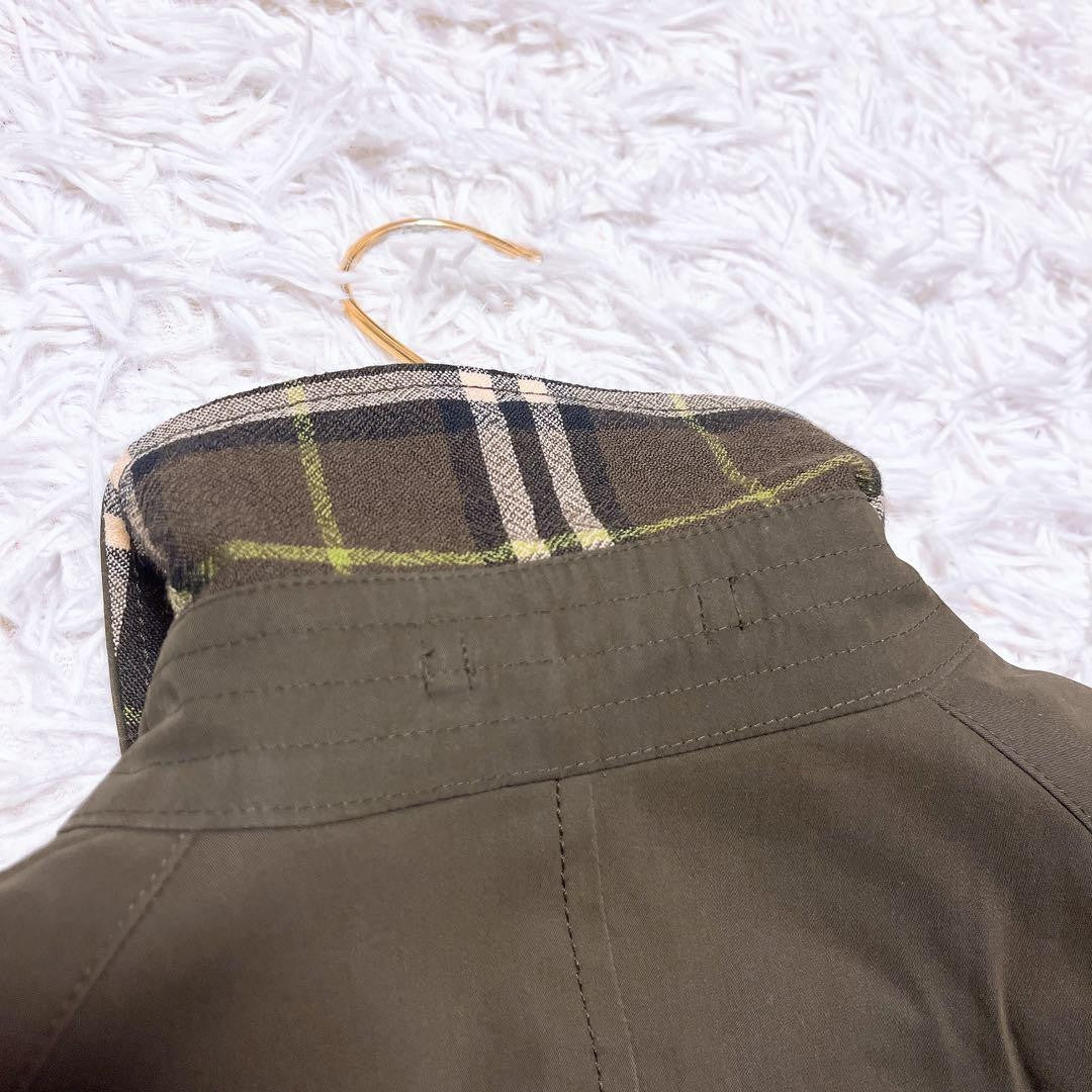 BURBERRY LONDON Coat Nova Check Asian fit M US size S Khaki Authentic