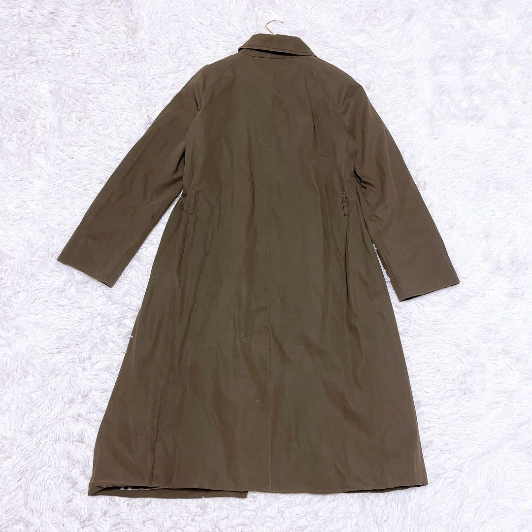 BURBERRY LONDON Coat Nova Check Asian fit M US size S Khaki Authentic