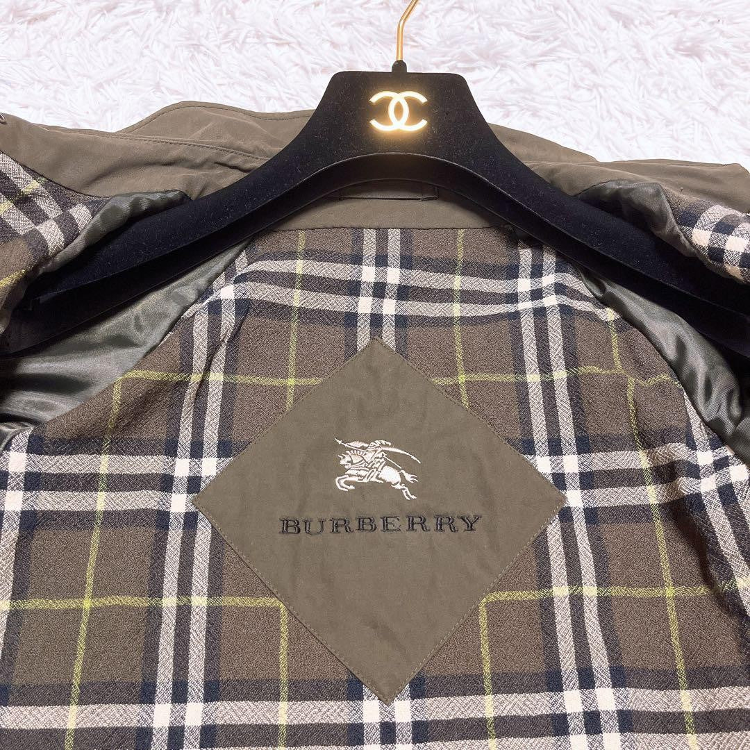 BURBERRY LONDON Coat Nova Check Asian fit M US size S Khaki Authentic