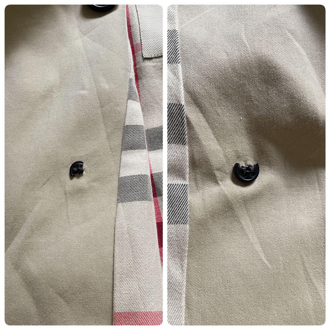 BURBERRY Coat Nova Check Asian fit M US size S Honey Beige Authentic