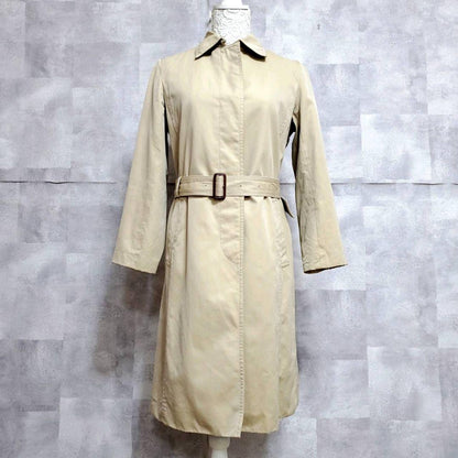 BURBERRY Coat Nova Check Asian fit S 36 US size XS Beige Authentic