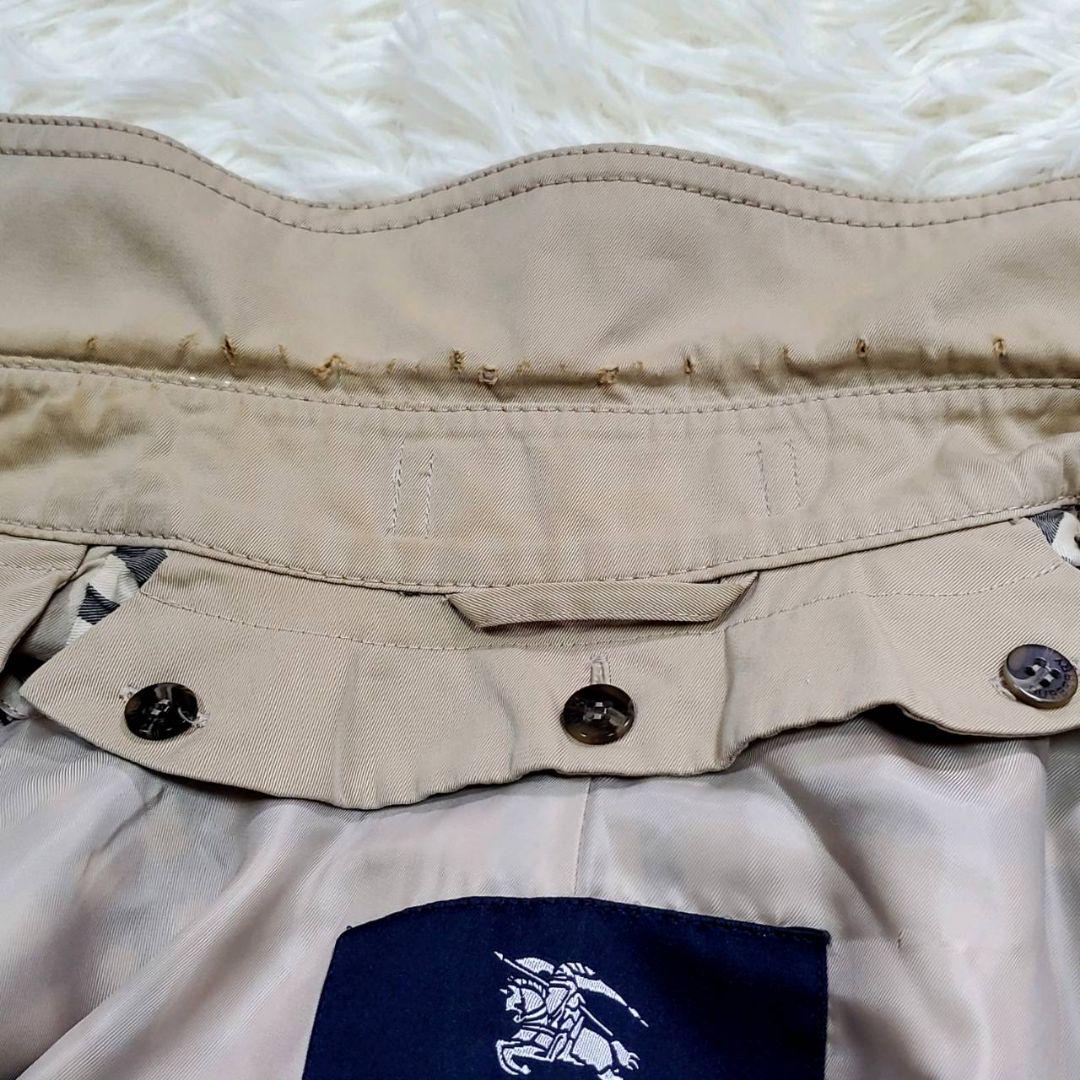 BURBERRY Coat Nova Check Asian fit S 36 US size XS Beige Authentic