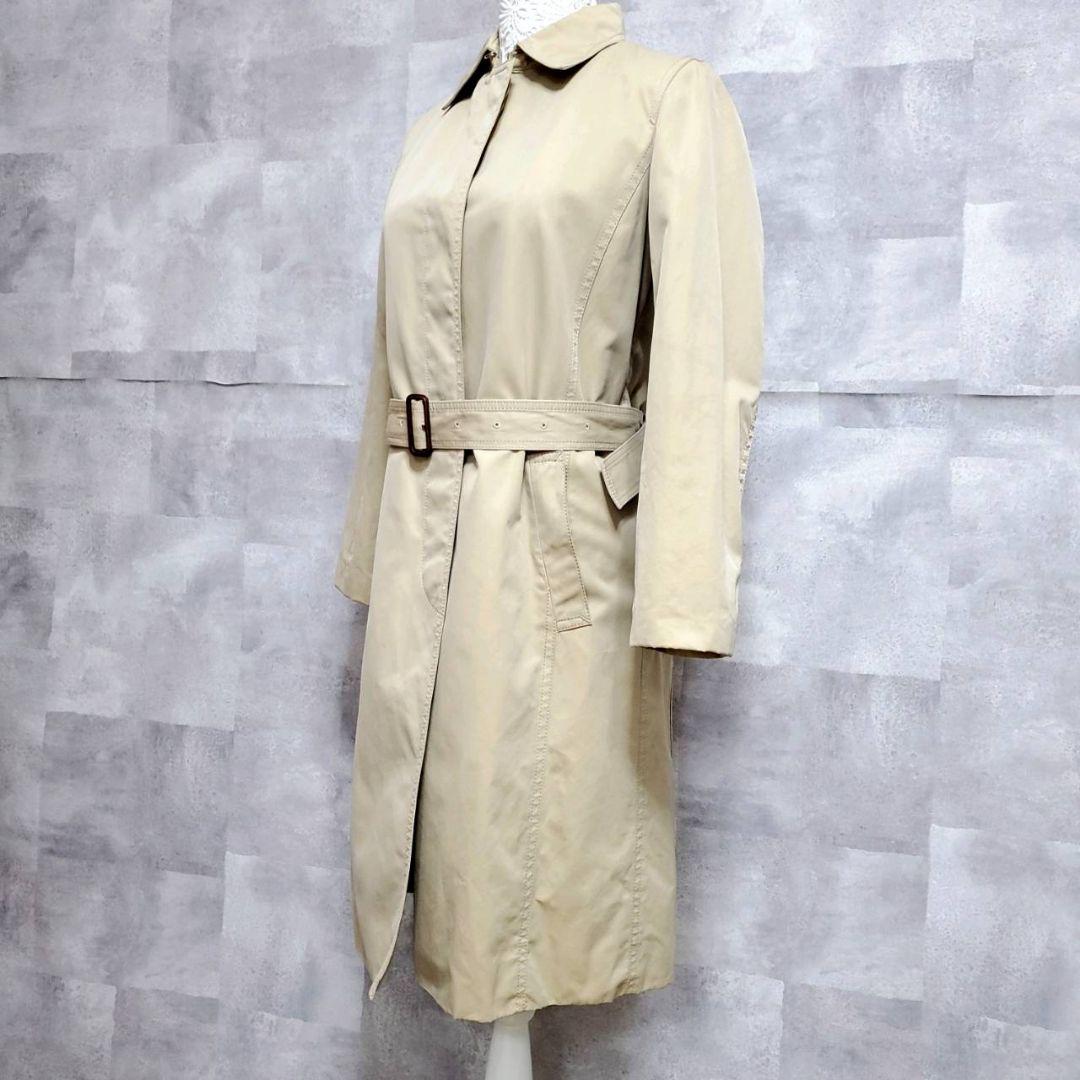 BURBERRY Coat Nova Check Asian fit S 36 US size XS Beige Authentic