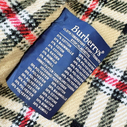 BURBERRY Coat Nova Check Asian fit L US size M Brown Beige Authentic