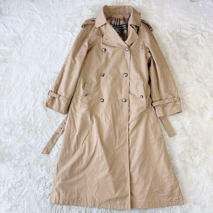 BURBERRY Coat Nova Check Asian fit L US size M Brown Beige Authentic