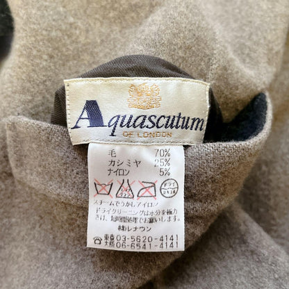 Aquascutum Reversible Coat Asian fit M US size S Black Beige Authentic