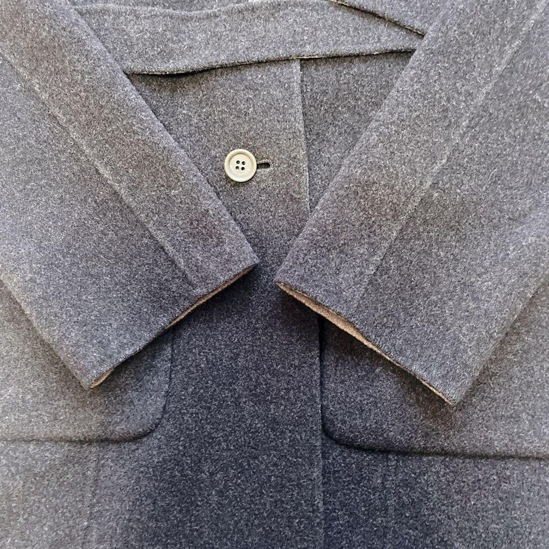 Aquascutum Reversible Coat Asian fit M US size S Black Beige Authentic