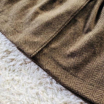 Aquascutum Gown Coat Asian fit M US size S Brown Authentic