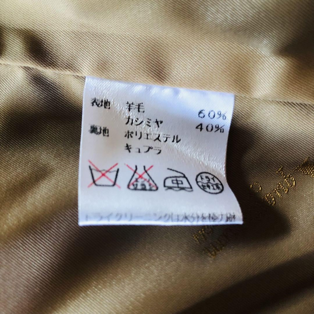 Aquascutum Gown Coat Asian fit M US size S Brown Authentic