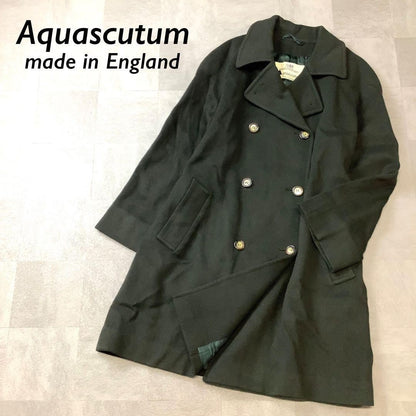 Aquascutum Trench Coat Asian fit L US size M Khaki Authentic