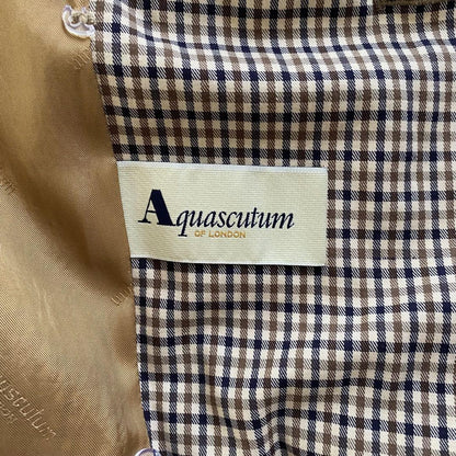 Aquascutum Trench Coat House Check FREE SIZE Authentic