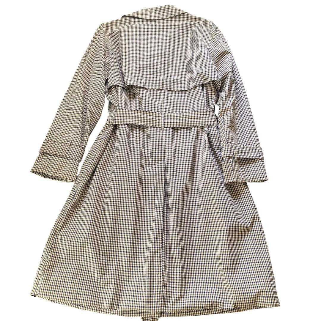 Aquascutum Trench Coat House Check FREE SIZE Authentic