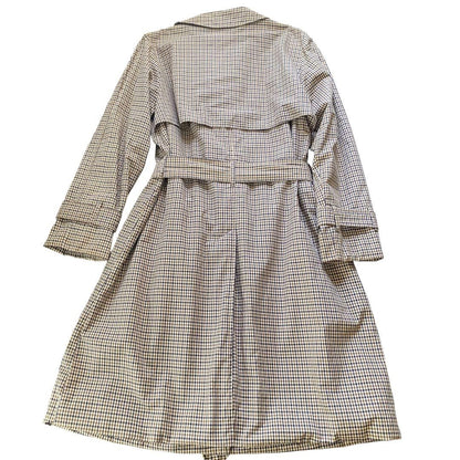 Aquascutum Trench Coat House Check FREE SIZE Authentic