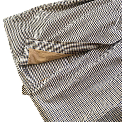 Aquascutum Trench Coat House Check FREE SIZE Authentic