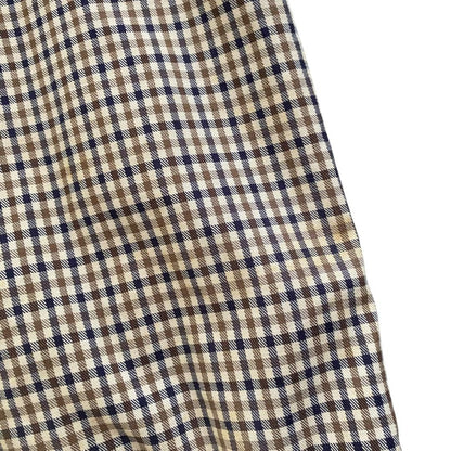Aquascutum Trench Coat House Check FREE SIZE Authentic