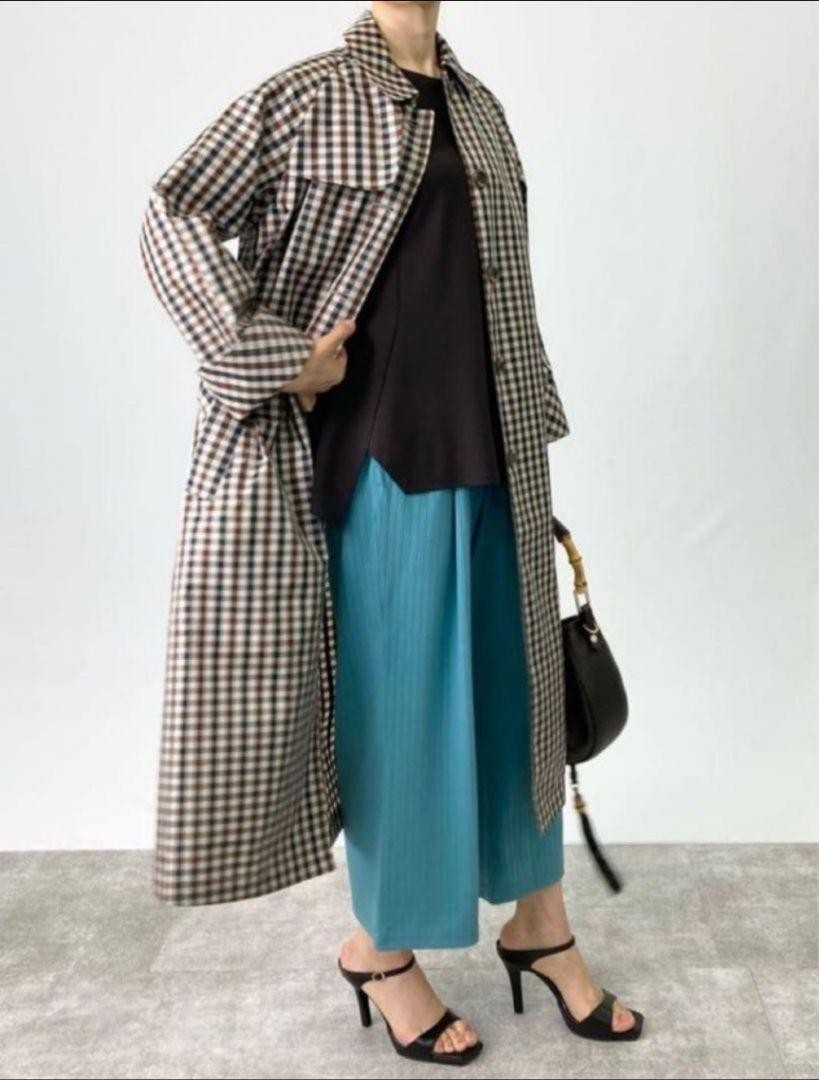 Aquascutum Rain Trench Coat Club Check Asian fit L US size M Authentic