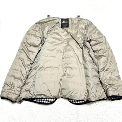 Aquascutum Trench Coat Club Check Asian fit L US size M Gray Authentic