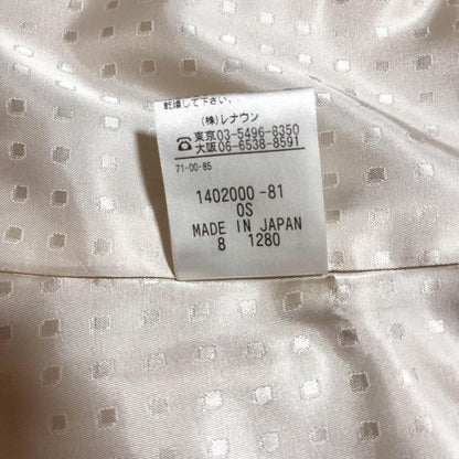 Aquascutum LONDON Jacket FREE SIZE Beige White Authentic