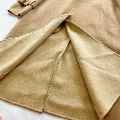Aquascutum Long Coat Asian fit M US size S Honey Beige Authentic