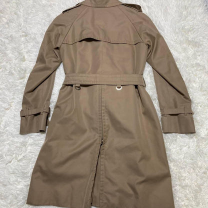 Aquascutum LONDON Trench Coat Club Check Asian fit M US size S Beige Authentic