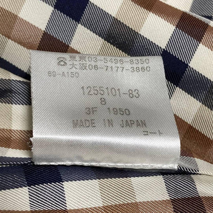 Aquascutum LONDON Trench Coat Club Check Asian fit M US size S Beige Authentic