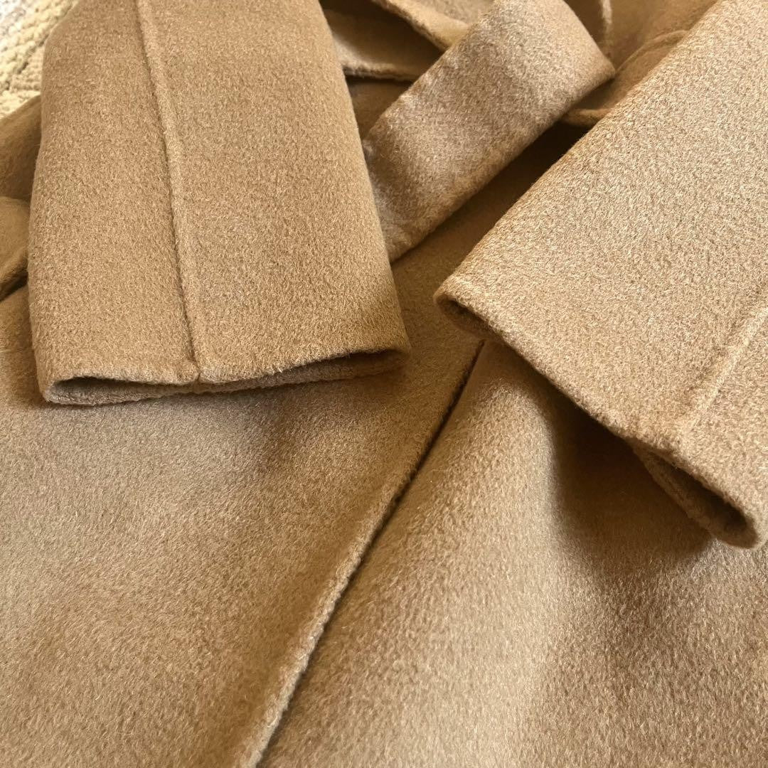 Max Mara Studio Gown Coat Asian fit M US size S Camel Authentic