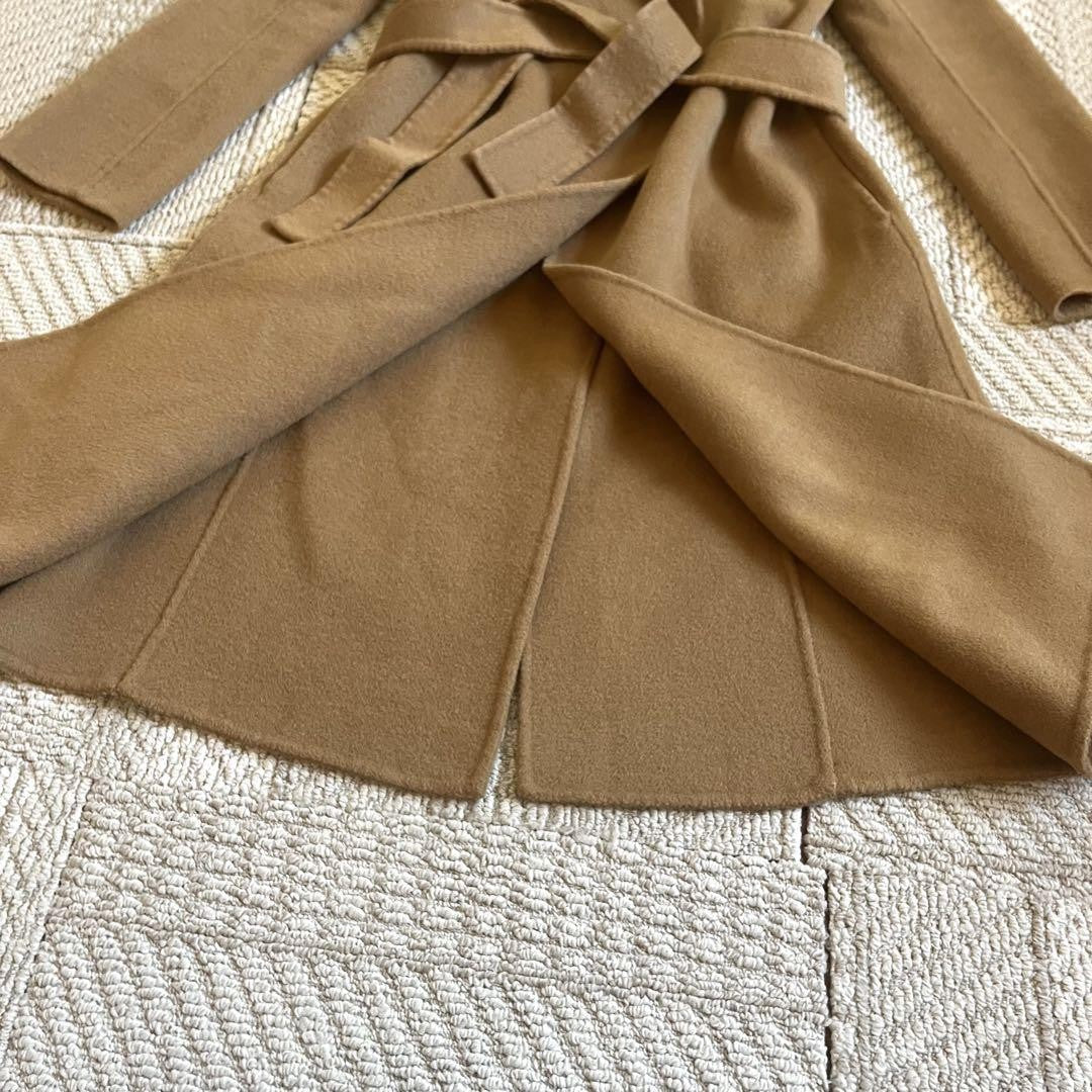 Max Mara Studio Gown Coat Asian fit M US size S Camel Authentic