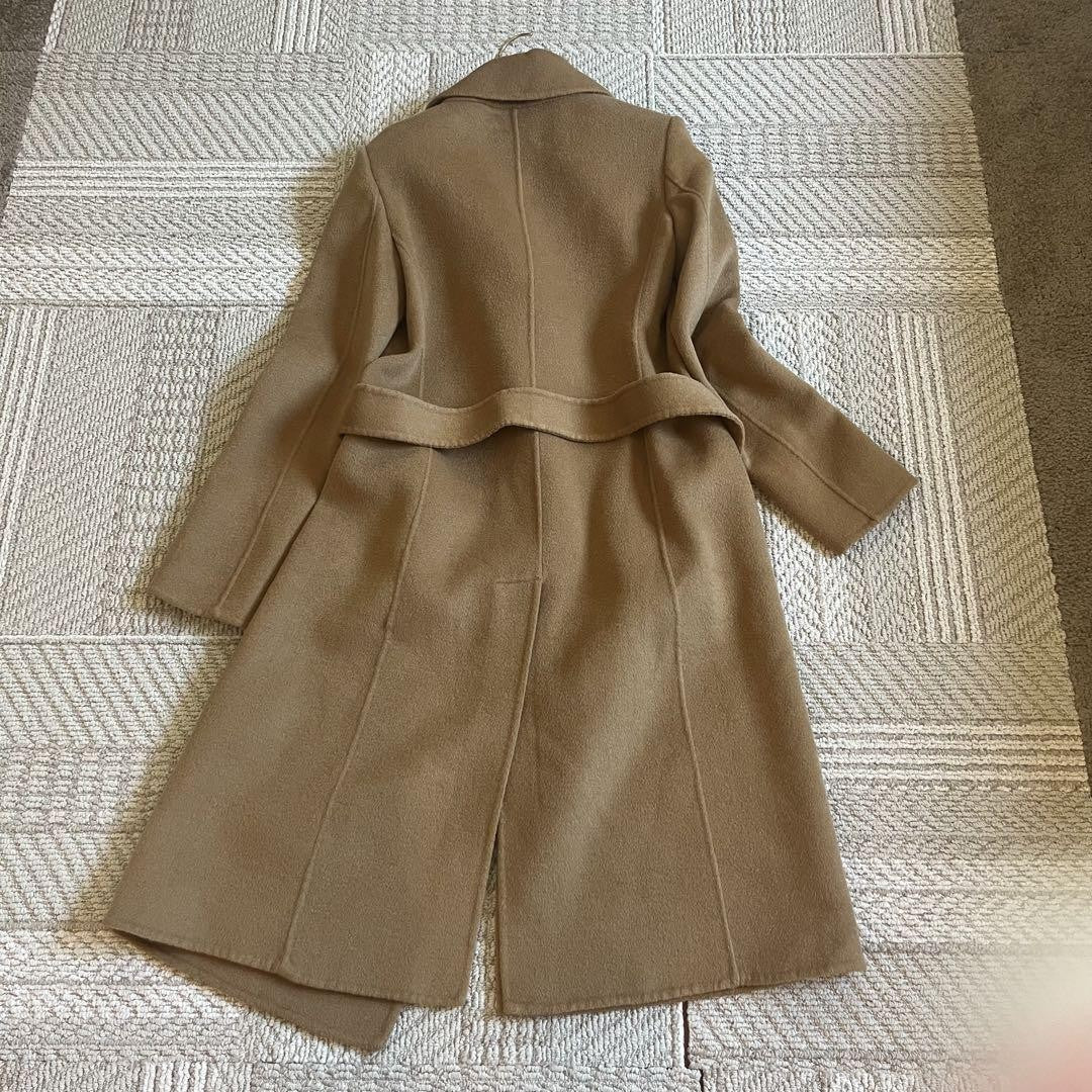 Max Mara Studio Gown Coat Asian fit M US size S Camel Authentic