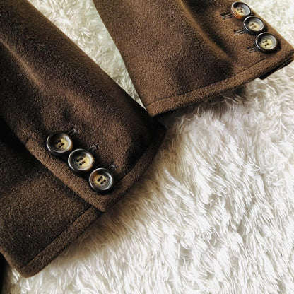 Weekend Max Mara Long Coat Asian fit M 38 US size S Dark Brown Authentic