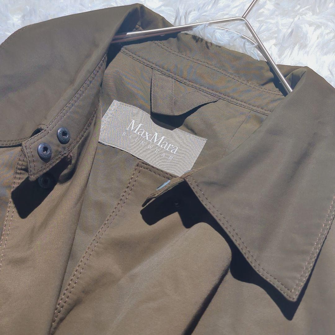 Max Mara Long Coat Asian fit 2XL 44 US size XL Khaki Authentic