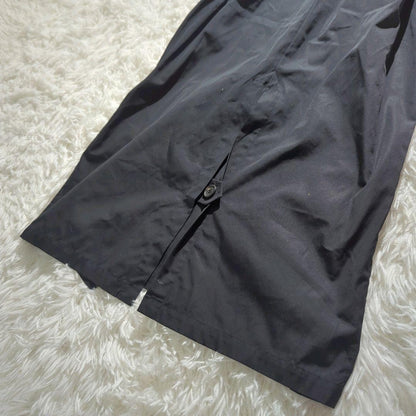 Max Mara Trench Coat Asian fit 2XL 44 US size XL Black Authentic