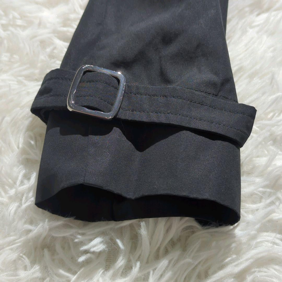 Max Mara Trench Coat Asian fit 2XL 44 US size XL Black Authentic