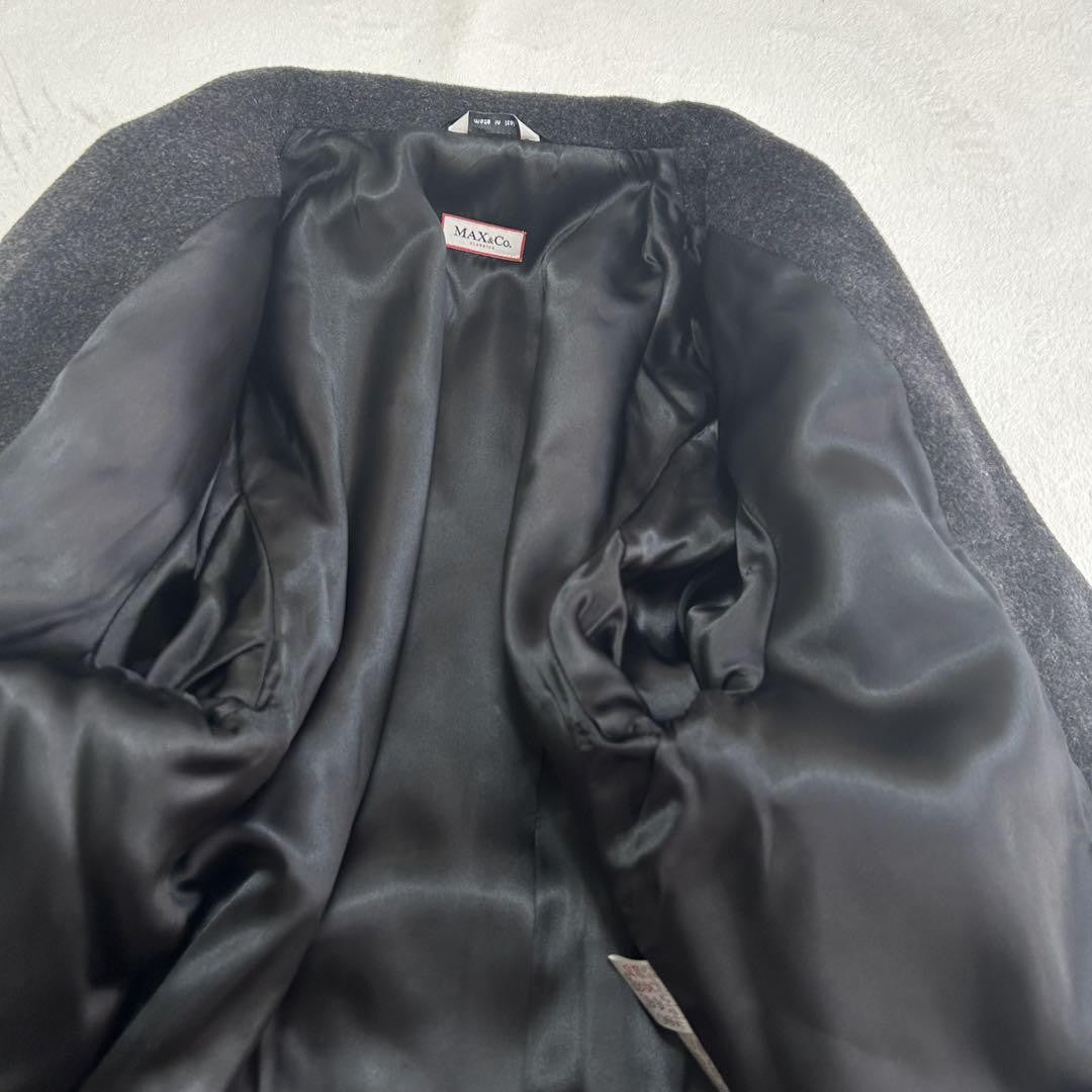 MAX&Co. Coat Asian fit M 38 US size S Dark Gray Authentic