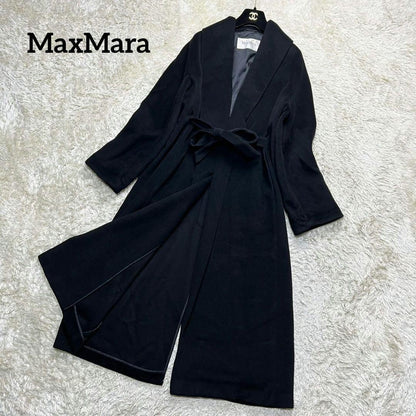 Max Mara Long Coat Asian fit M US size S Black Authentic