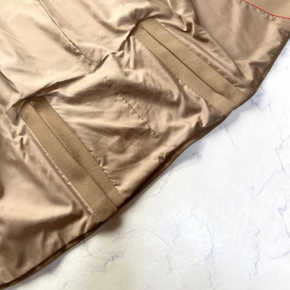 Max Mara Long Coat Asian fit M 38 US size S Camel Brown Wool Authentic