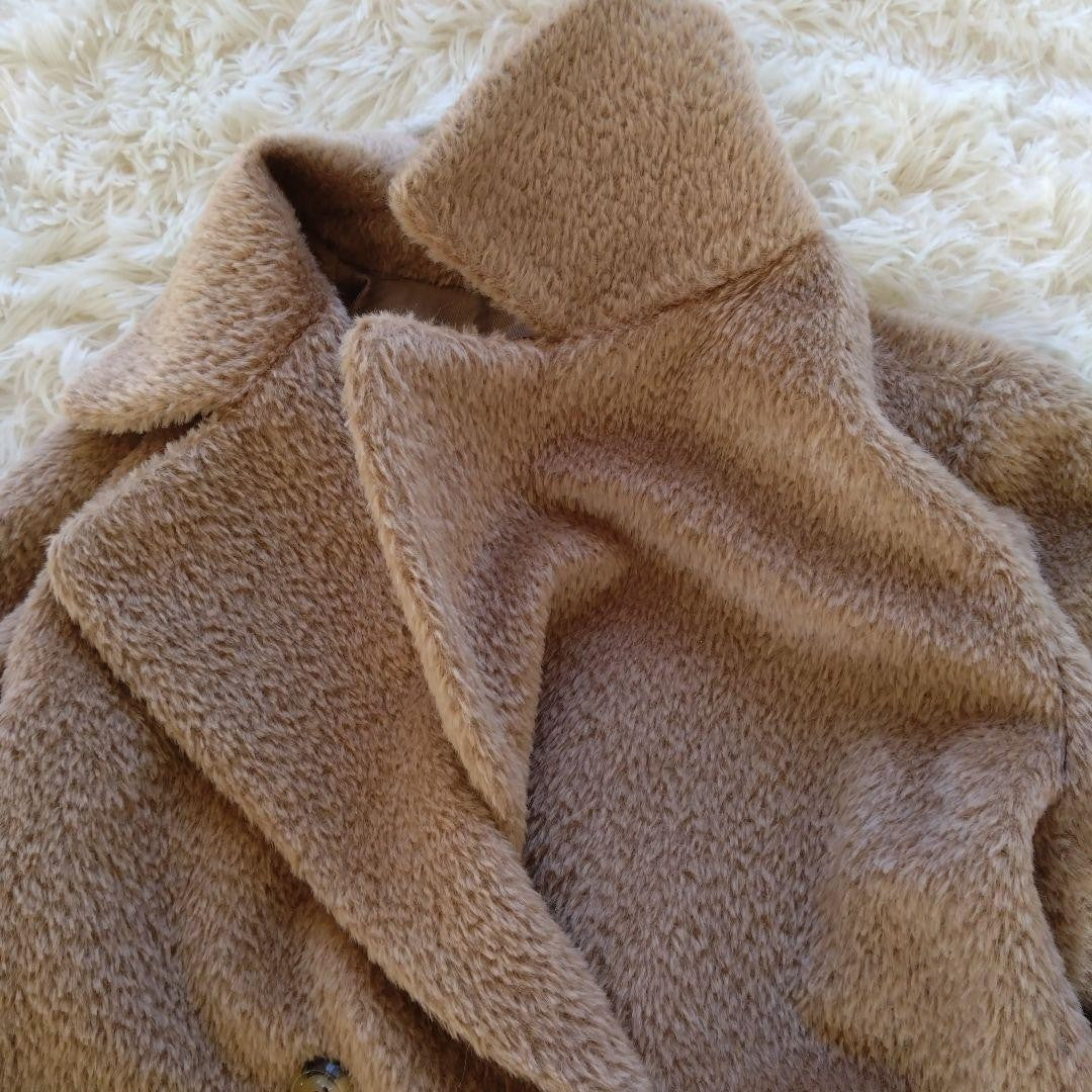 Max Mara Studio Long Coat Asian fit M 38 US size S Camel Authentic