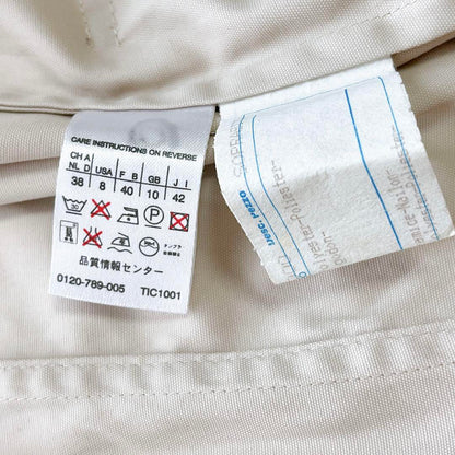 Weekend Max Mara Trench Coat Asian fit XL 42 US size L Off White Authentic