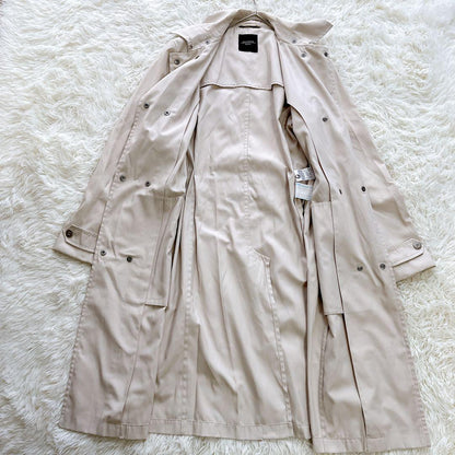 Weekend Max Mara Trench Coat Asian fit XL 42 US size L Off White Authentic