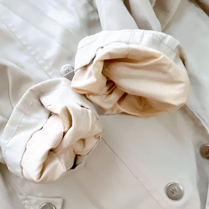 Weekend Max Mara Trench Coat Asian fit XL 42 US size L Off White Authentic