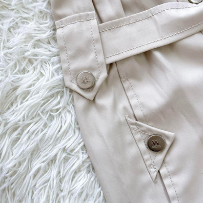 Weekend Max Mara Trench Coat Asian fit XL 42 US size L Off White Authentic