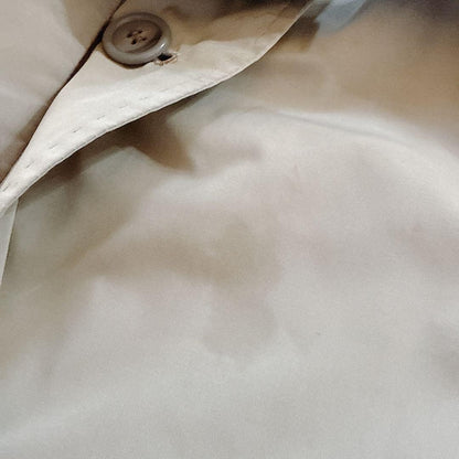 Max Mara Trench Coat Asian fit XL 42 US size L Light Gray Authentic