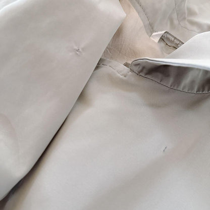Max Mara Trench Coat Asian fit XL 42 US size L Light Gray Authentic