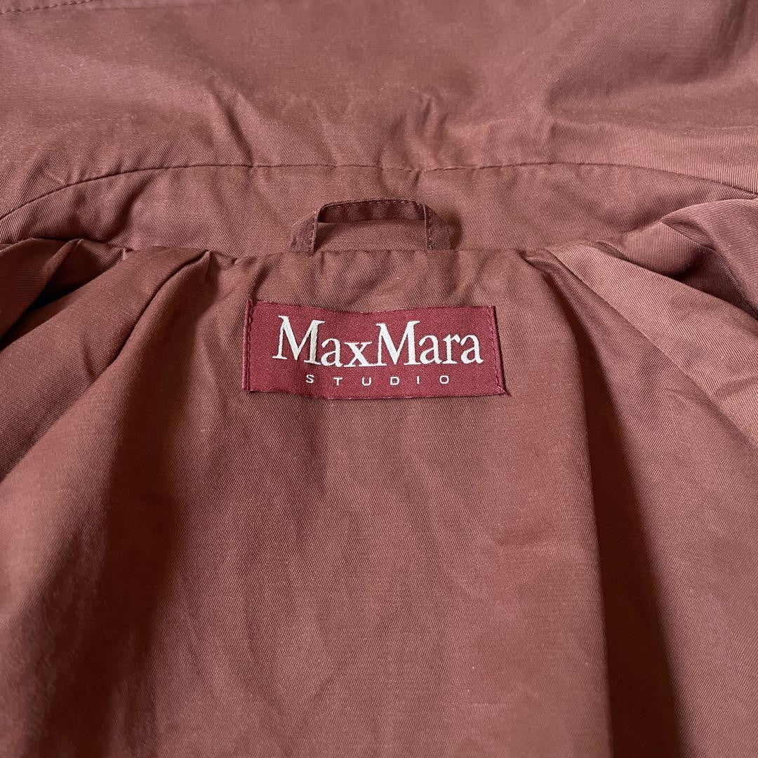 Max Mara Studio Trench Coat Asian fit M 38 US size S Brown Authentic