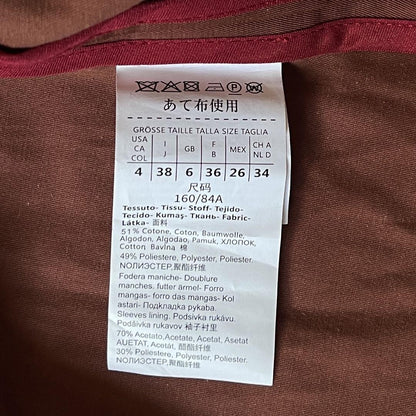Max Mara Studio Trench Coat Asian fit M 38 US size S Brown Authentic
