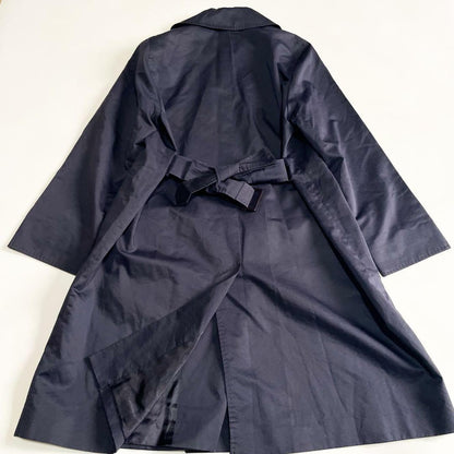 Max Mara Trench Coat Asian fit M 38 US size S Navy Authentic