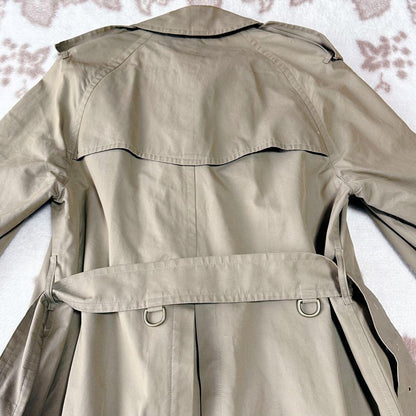 BURBERRYS Coat Nova Check FREE SIZE Beige Authentic