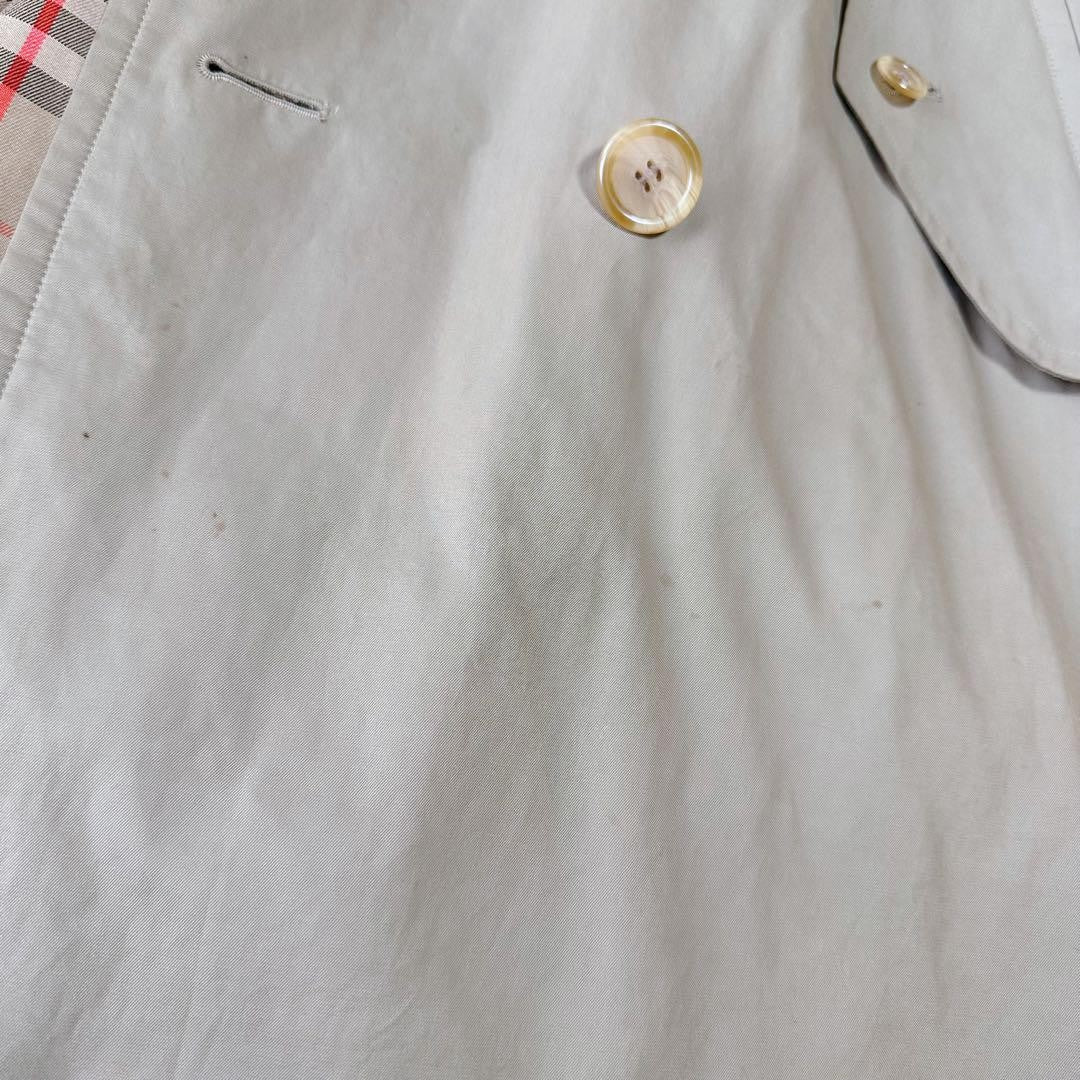 BURBERRYS Coat Nova Check FREE SIZE Beige Authentic