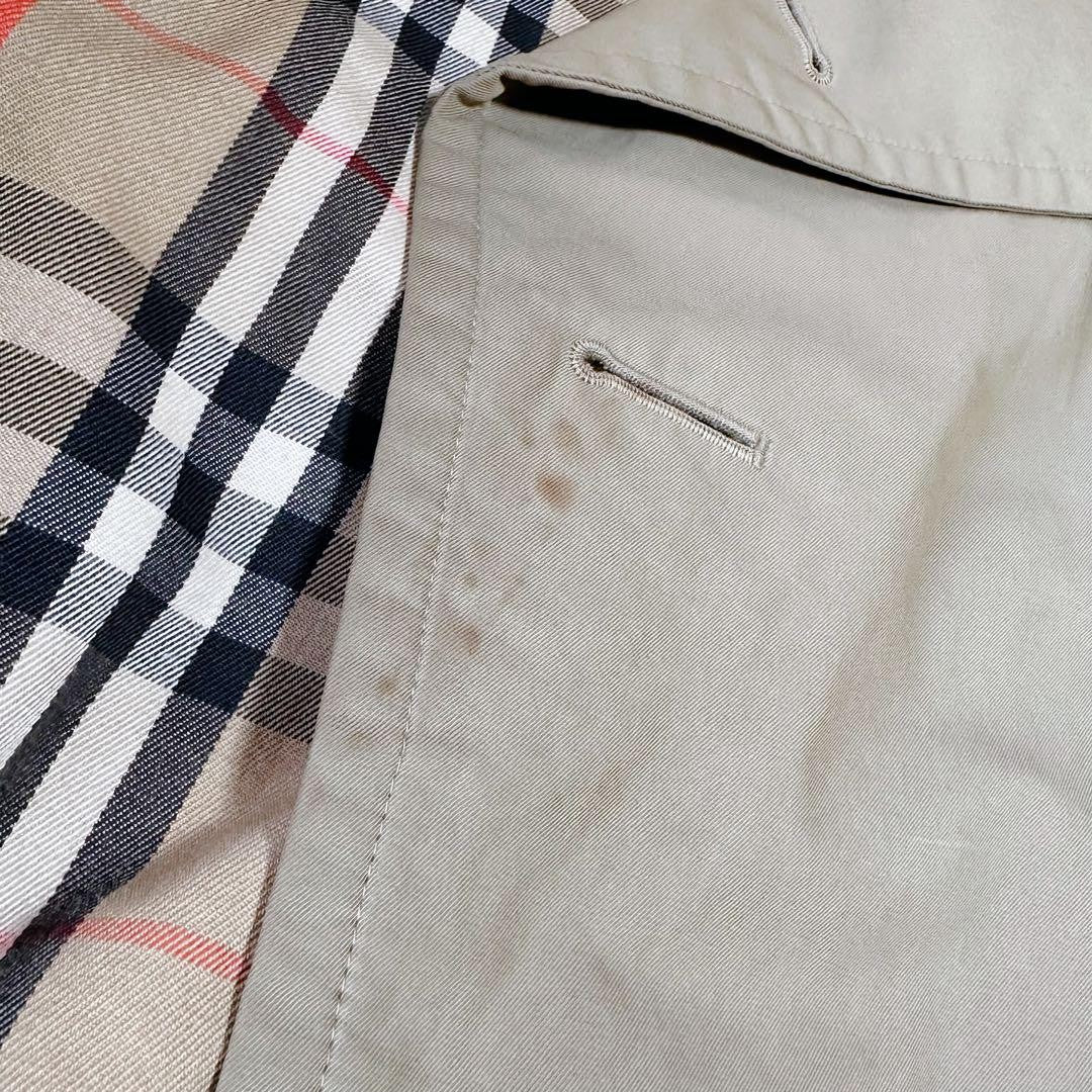 BURBERRYS Coat Nova Check FREE SIZE Beige Authentic